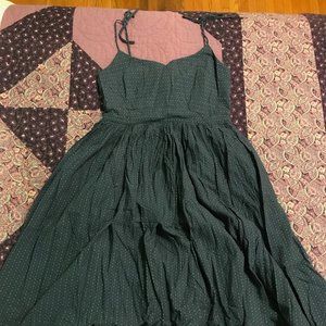 Modcloth Polkadot Spaghetti-Strap Fit & Flare Dress